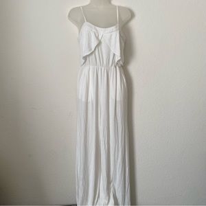 Coincidence and chance white jumpsuit strappy size small